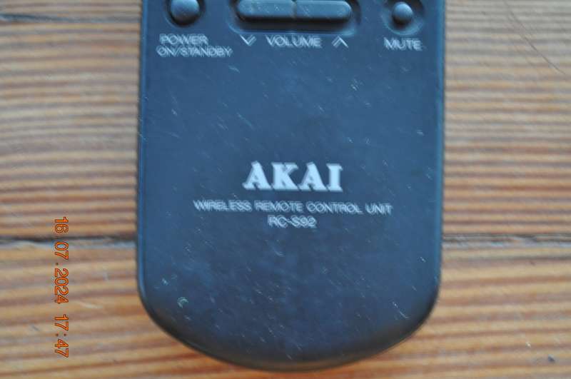 Original Akai Audio System Remote Control