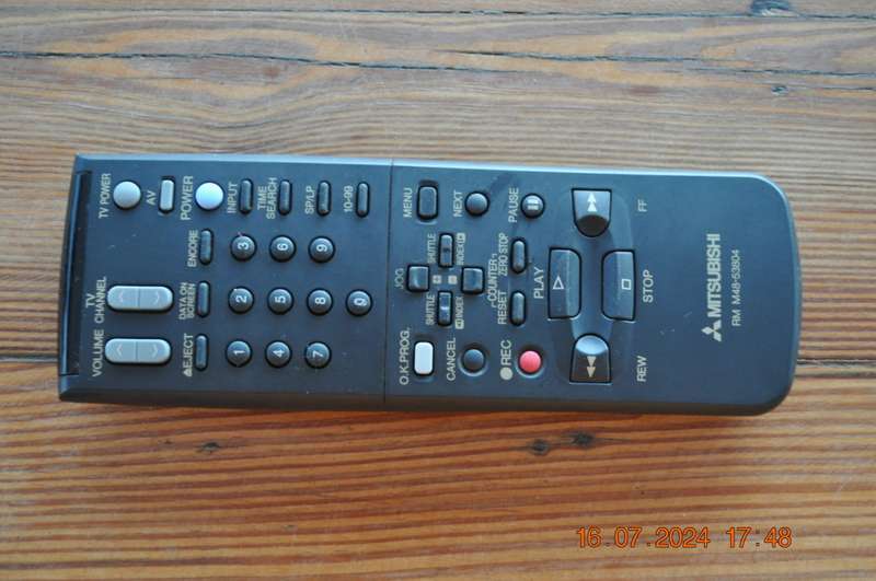 Original Mitsubishi TV VCR Remote Control