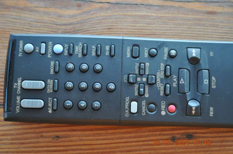 Original Mitsubishi TV VCR Remote Control