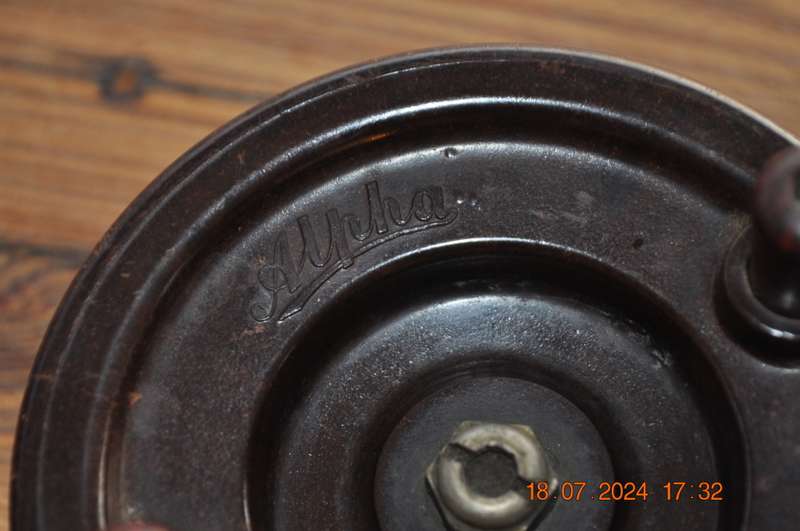 Vintage Alpha Bakelite Fishing Reel