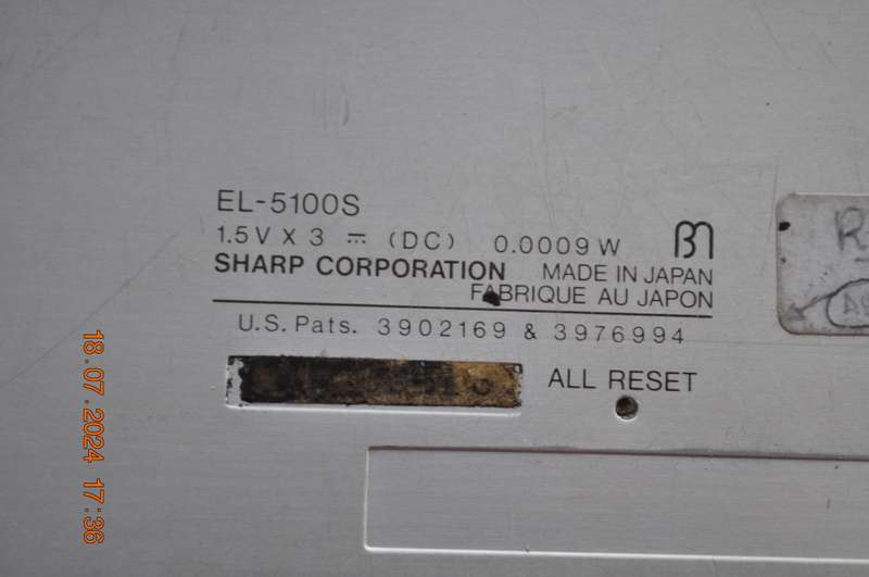 Vintage Sharp EL-5100S Scientific Calculator