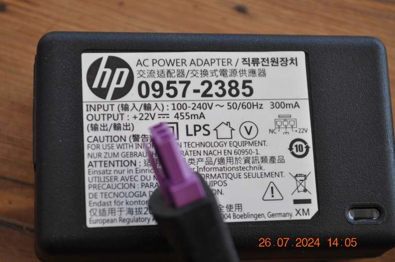 Original HP AC Power Supply Adapter HP 0957-2385