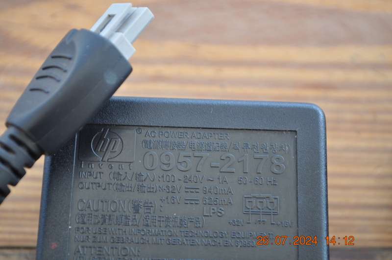 Original HP AC Power Supply Adapter HP 0957-2178