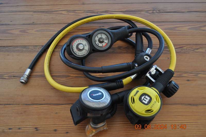 Mares V16 SCS Regulator With Tusa Pressure 3 Gauge