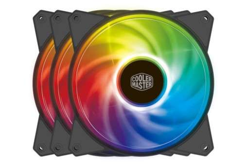 CoolerMaster X3 RGB MasterFans With Control Hub And Remote