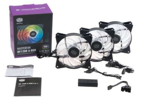 CoolerMaster X3 RGB MasterFans With Control Hub And Remote