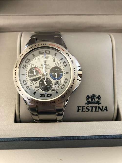 Festina Chronograph - 17605 Water Resistant 100m Registered Design (In Original Box)