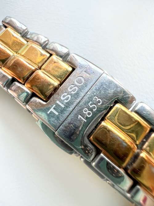 Watch - Tissot 1853 T094210 Flamingo Watch. Mother of Pearl Face. Silver & Gold Tone Strap ML1910
