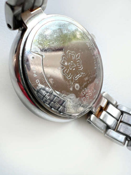 Watch - Tissot 1853 T094210 Flamingo Watch. Mother of Pearl Face. Silver & Gold Tone Strap ML1910