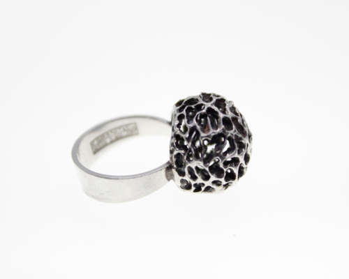 Ring - Vintage 925 Silver Erik Granit Ring, Stamped E.Granit, Made in Finland, 925H,Q7 ML2289