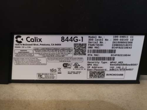 Calix 844G-1 GigaCenter