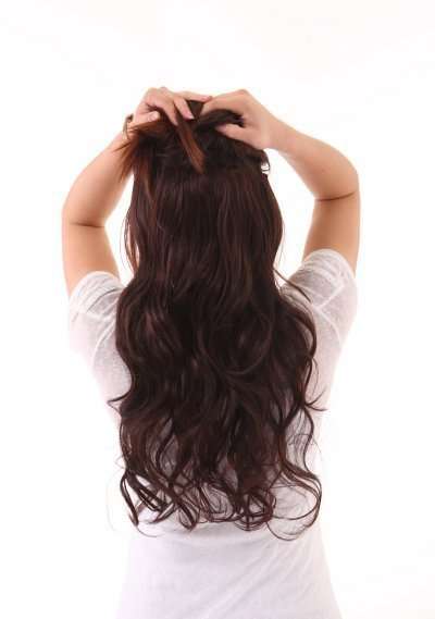 In Stock-100% Japanese Kanekalon Fiber Synthetic Curly Hair Piece
