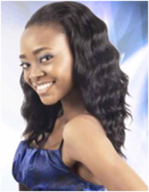 IN STOCK!18" OFF BLACK 100% High Quality Korean Heat-resisitant Synthetic Front Lace Wigs-Annie Curl