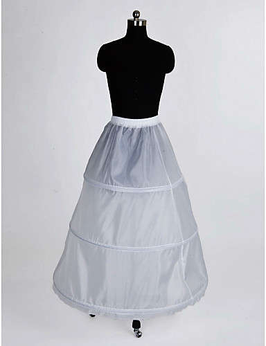 In STOCK!!A-Line Full Gown 1 Tier Floor-length Slip Style/ Wedding Petticoats