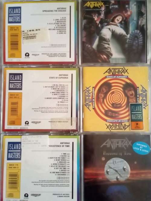 ANTHRAX : 6CD BUNDLE ( free shipping on purchases of R500 or more)