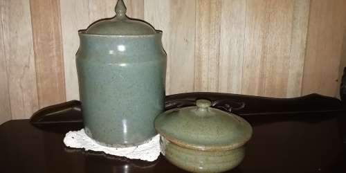 Argilla Pottery Cookie and Jam Jar