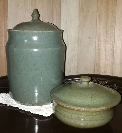 Argilla Pottery Cookie and Jam Jar