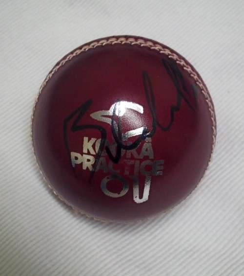 Kookaburra Practice 135 g Cricket Ball - Handsigned Autograph by Brian McMillan
