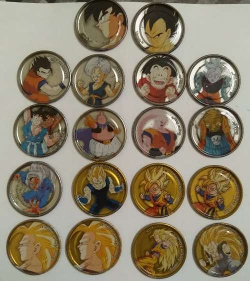 Dragonball Z Metal Silver and Gold Tazos ( 18) - 2003