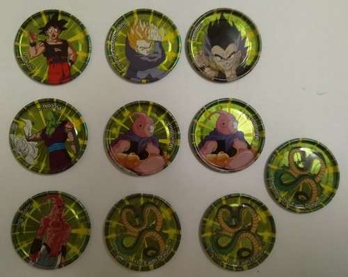 Dragonball Z Metal Click Tazos (10) - 2003
