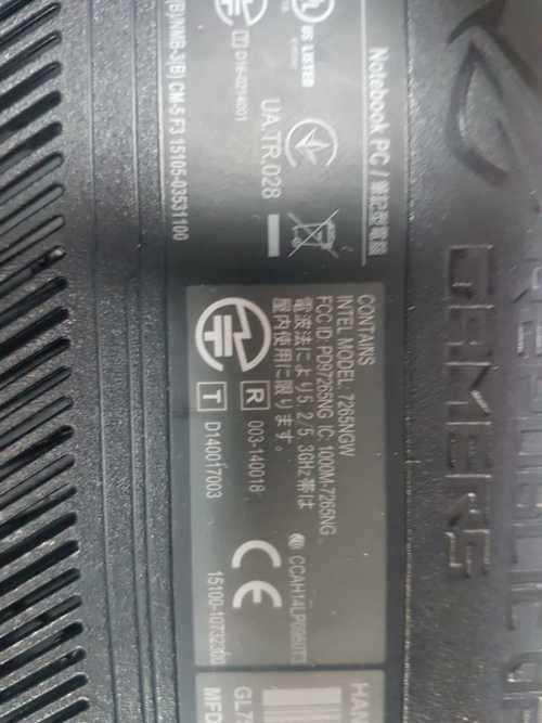 No Reserve: Asus GTX 1050 Ti Pro Gaming Laptop [GL753VE/16GB/256GB-SSD/1TB-HDD]
