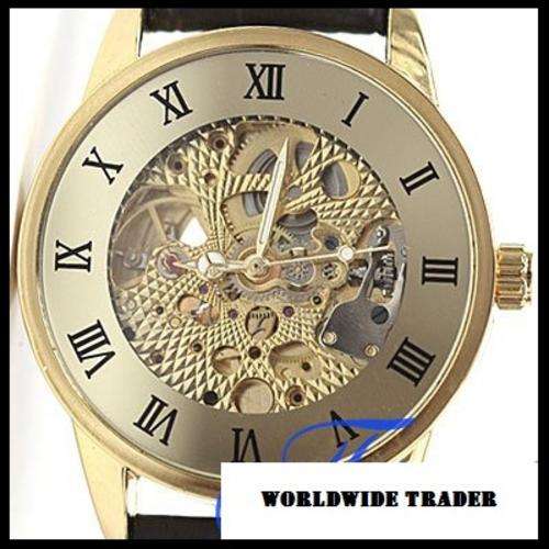 ***New Golden Skull Automatic Mens  Watch***