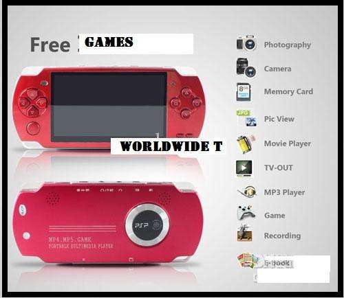 ***Free Shipping HOT 4GB MP5 game and Free over 1000 games MP3/MP4/MP5/Camera/TVout/Video***