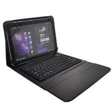 Galaxy Tab 10.1-Bluetooth Keyboard Folding Leather Case for Samsung