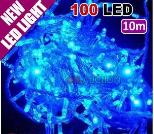 NEW 10M 100 LED Blue lights