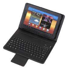 Galaxy Tab P6800 Bluetooth Keyboard Folding Leather Case for Samsung
