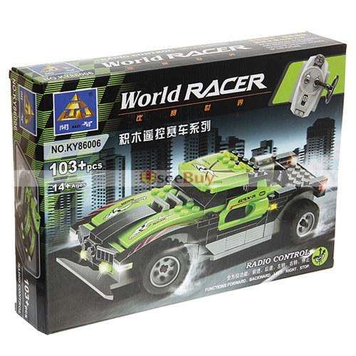 ***103 Pieces*** Radio Control World racer - High quality, 100% Lego Compatable