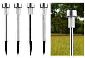 Set of 4 solar garden lights