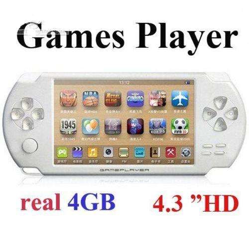 4.3" LCD Game Console PMP MP4 MP5 Player 4GB Free 3000 games Media Player AV-Out FM + Camera (Local)