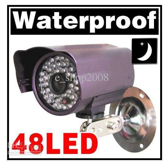 NEW 3.6mm IR 48 LED Waterproof 1/3 inch CCD CCTV Security Camera with FREE Bracket