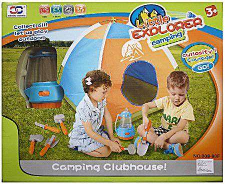 LITTLE EXPLORER CAMPING TENT AND TOOLS