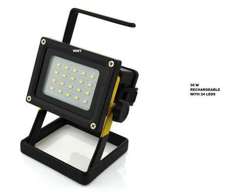 Portable Cordless 20 leds 30W 2400LM Rechargeable LED Flood Spot Light Outdoor Camping