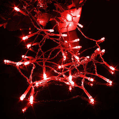 ***NEW***5 m 50 led Red fairy lights - works with battery only