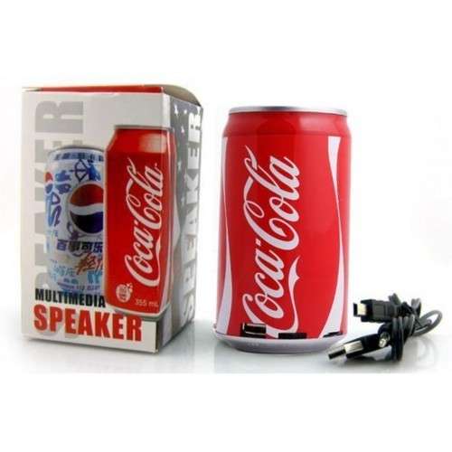 Coke Soda Can USB Portable Mini Speaker Radio Mp3 Player Phone Tablet Pc Laptop