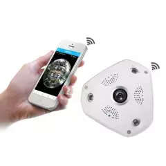 360° 3D VR Panorama Security Camera Fisheye Lens 960P 1.3MP WiFi Night Vision