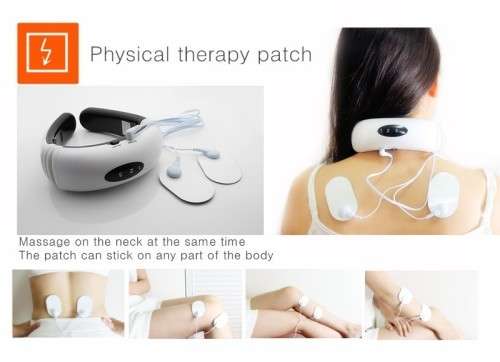 NEW magnetic Therapy Neck Massager with Electronic Pulse and Heated Pads