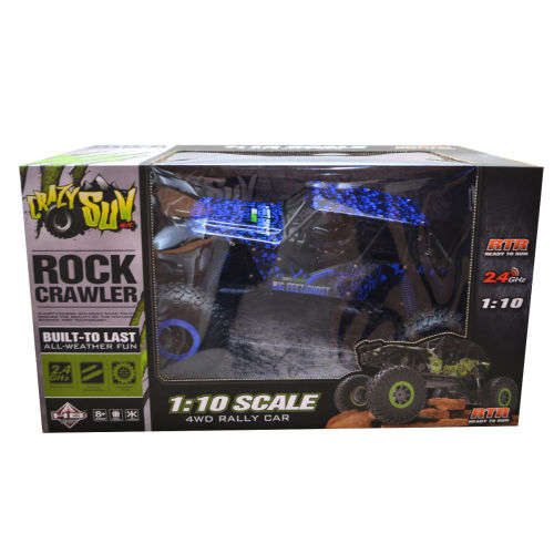 MONSTER RC ROCK CRAWLER 1:10 IN SIZE 2.4GHZ 4 WD RALLY TRUCK