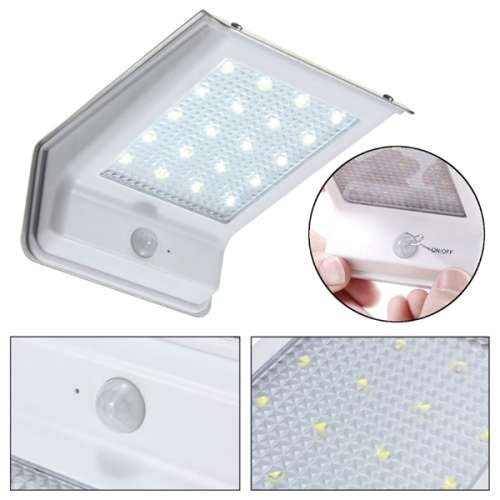 Solar Power Sensor Wall Light 16 LED Bright Wireless Security Motion