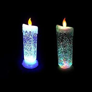 ROMANTIC ELECTRONIC CANDLE/TRANSPARENT LIQUID LED MULTI COLOUR IDEAL CANDLE GIFT