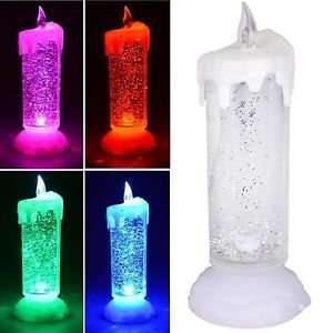 ROMANTIC ELECTRONIC CANDLE/TRANSPARENT LIQUID LED MULTI COLOUR IDEAL CANDLE GIFT