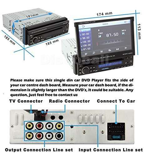 Multimedia Player DVD, SD, USB & Bluetooth MOSFET 45WX4 - TOUCH SCREEN LCD