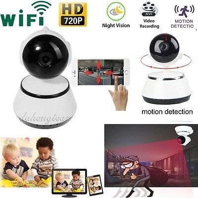 Wireless 720P Pan Tilt Network Home CCTV IP Camera IR Night Vision