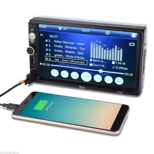 7 inch HD Touch Screen Bluetooth Car MP5 Player with Remote Control Car Radio