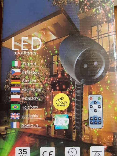 Outdoor Lawn Light 35W Garden Led lights LEDs Waterproof IP65 Snowflak Light Projector Garden REMOTE