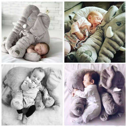 Long Nose Elephant Doll Soft Plush Stuffed Waist Pillow Toys For Baby Kids