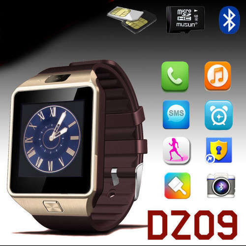 Bluetooth Smart Watch DZ09 Smartwatch GSM SIM Card With Camera for Android IOS Phones